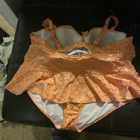 torrid Swim Torrid Coral Mermaid Bathing Suit Poshmark